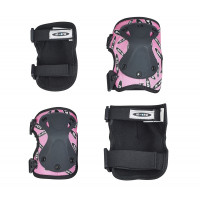 Micro knee and elbow pad set pink M