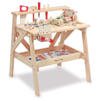 M&D lesena delovna miza z orodjem