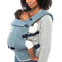 Ergobaby prilagodljiva SOFTFLEX™ nosilka za dojenčke skrilno modra
