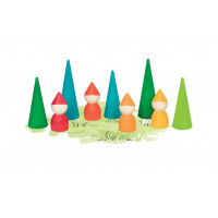 Goki wooden figures gnomes in the forest