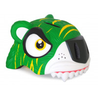 Crazy animal 49-55 cm zelen tiger otroška čelada 