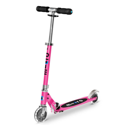 Micro sprite LED pink scooter