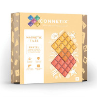 Connetix pastel lemon&peach base plate 2 pc