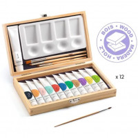 Djeco tempera paints in a case