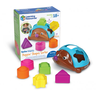 LR Spike The Fine Motor Hedgehog Poppin’ Shapes Sorter