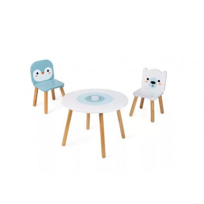 Janod table and two chairs Polar world