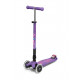 Micro Maxi Deluxe LED foldable purple scooter